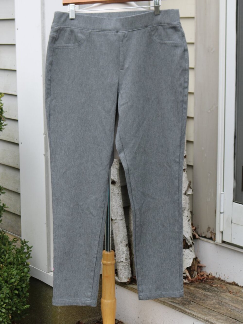 Appleseed's Petite Pull-On Stretch Cotton Blend Ankle Jeans Sz PL